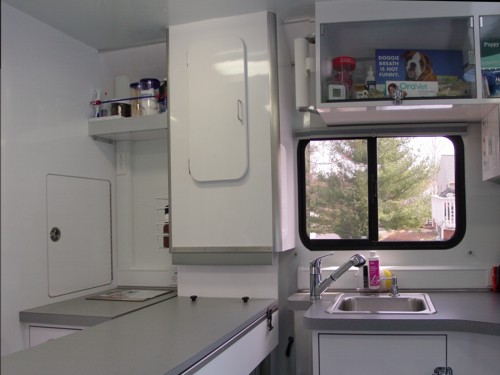 Tour of Healthy Pet Mobile Vet's mobile veterinary clinic.
