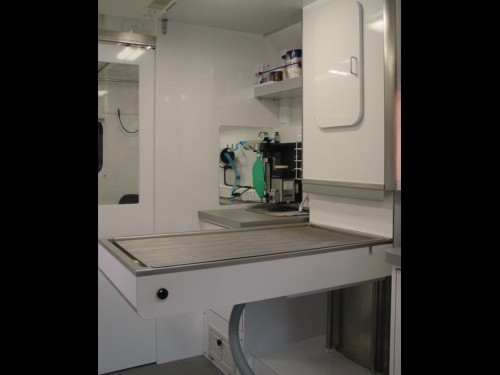Tour of Healthy Pet Mobile Vet's mobile veterinary clinic.